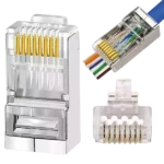 12 Pc's Cat6/6A Standard RJ45 Connectors - Unshielded (UTP) - Pass Through